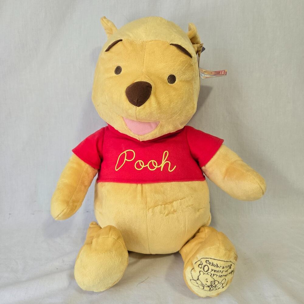 Vtg Fisher Price Disney Winnie the Pooh 24" Plush 80th Anniversary w/ Tag